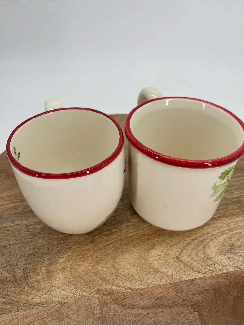Sur La Table Jacques Pepin Rooster Collection Discontinued Earthenware Mugs-Two